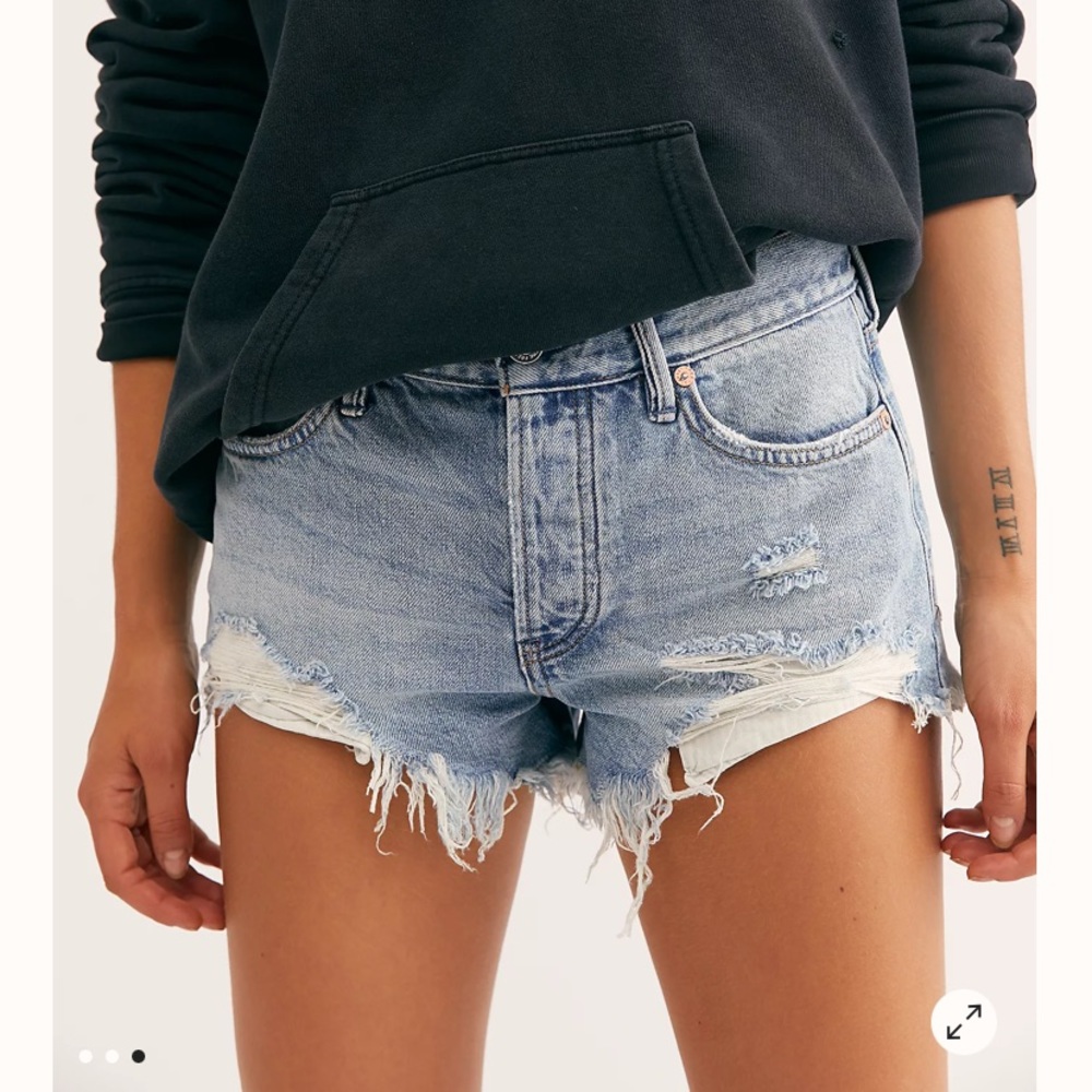 Free People Jean Shorts